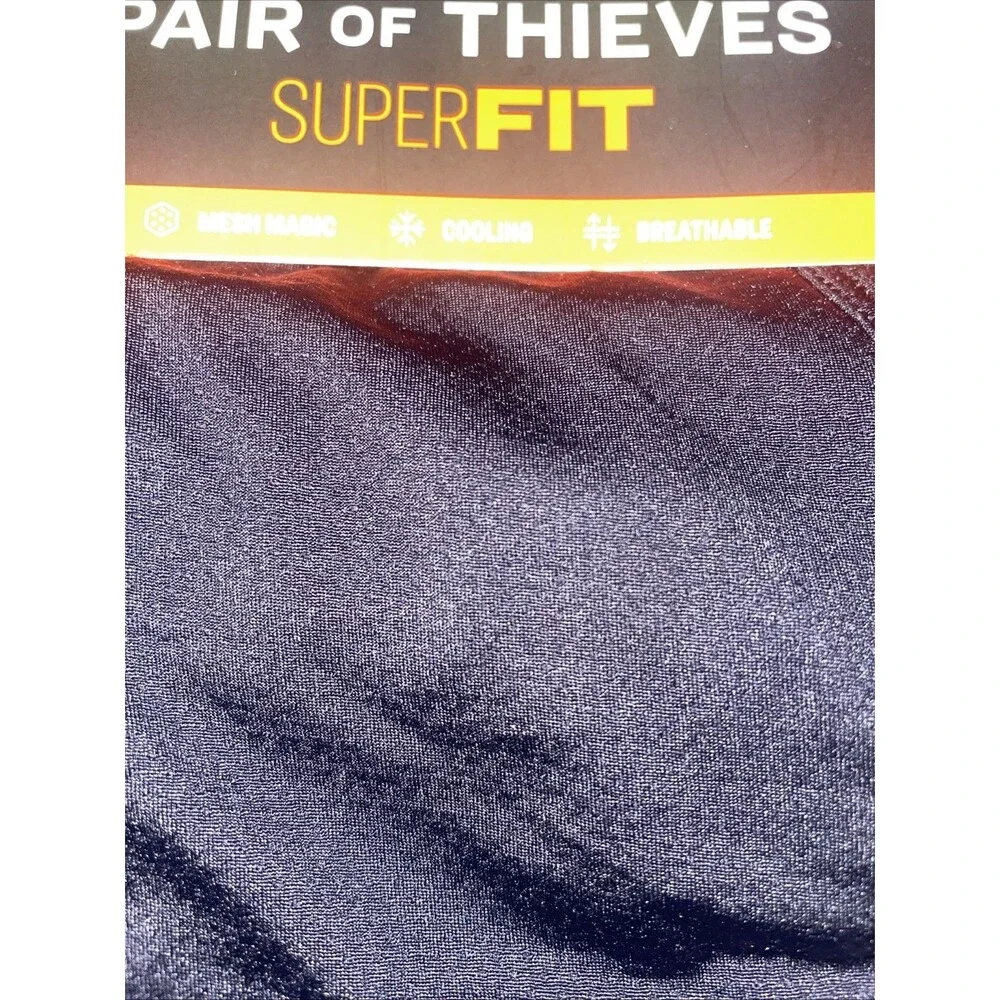 Pair Of Thieves Mens Super Fit Vented Mesh Cooling 8” Boxer Brief 2 Pack M
